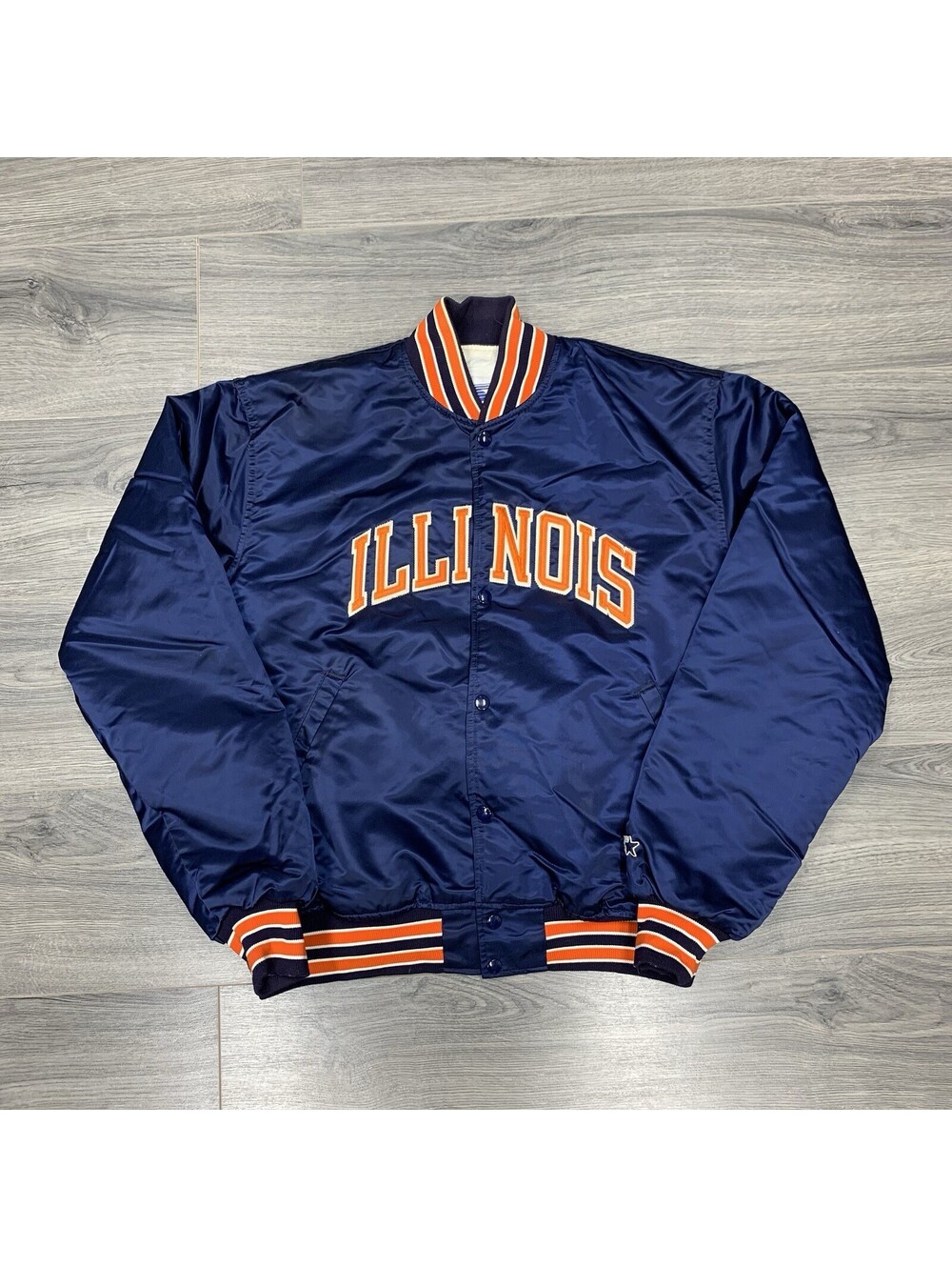 Vintage 1990S Starter Illinois University Fighting Illini Jacket XL Mens Rare